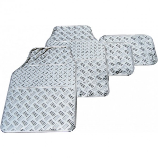 Gumové autokoberce - UNI stříbrné