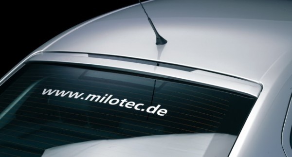 Škoda Octavia II / facelift - Clona zadního okna, ABS černá metalíza