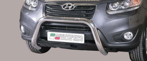 Hyundai Santa-Fe II FL - Nerezový přední ochranný rám 76mm