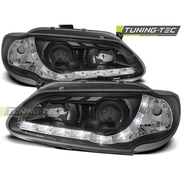 RENAULT MEGANE / SCENIC 96-99 - přední černá světla s LED svícením