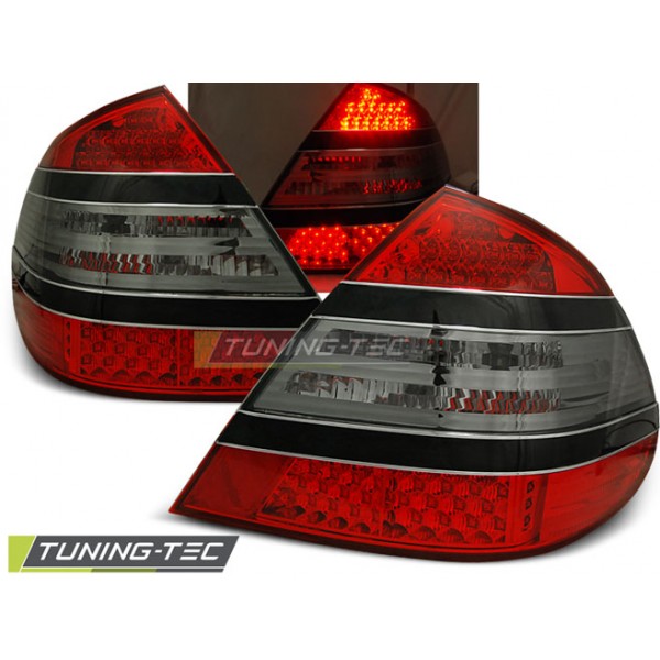 MERCEDES W211 E-KLASA 02-06 SEDAN - zadní LED světla červeno kouřová