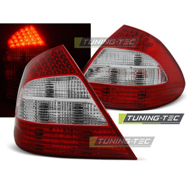 MERCEDES W211 E-KLASA 02-06 SEDAN - zadní LED světla červeno bílá