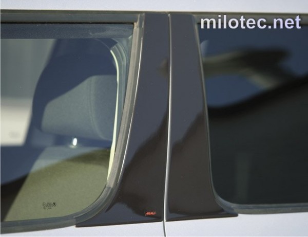 Škoda Yeti / facelift - Kryty dveřních sloupků - ABS černá metalíza