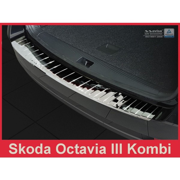 NEREZ Kryt prahu zadních dveří Škoda Octavia III Combi - leštěný