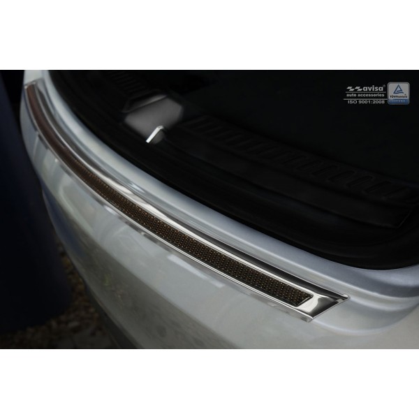 NEREZ Kryt prahu zadních dveří Mercedes V Class W447 - nerez / karbon