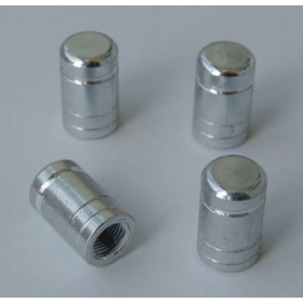 Čepičky na ventilek - stříbrné