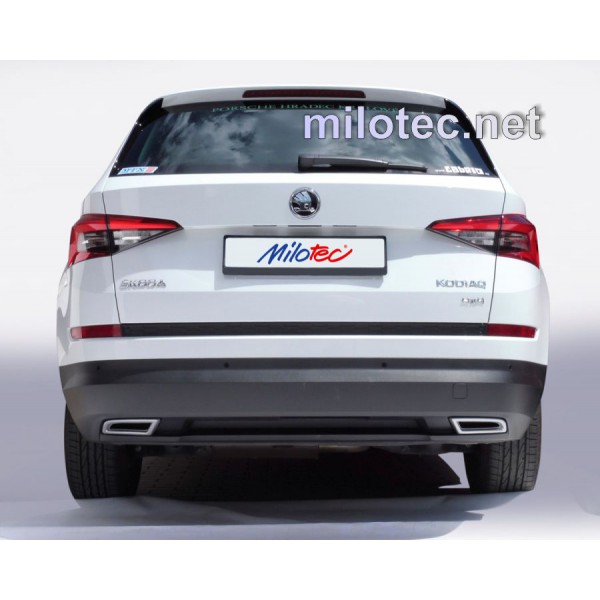 Škoda Kodiaq 2016- - koncovky výfuku, ABS - Alu-Brusch