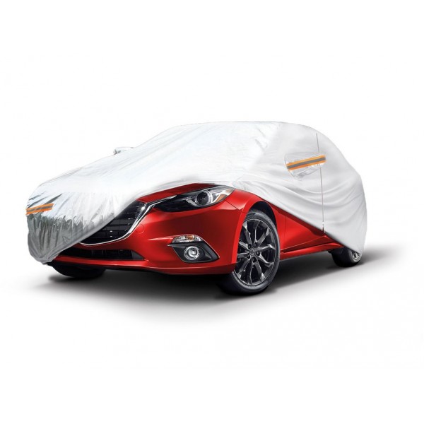 Autoplachta, plachta na auto - velikost XL 530x180x120 stříbrná