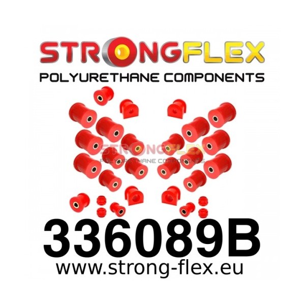 Jeep Grand Cherokee 93-98 - přední & zadní uložení náprav, Kompletní sada