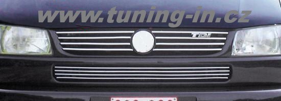 VW Transporter/Caravelle T4 97-03 - NEREZ (!) chrom spodní lišty nárazníku - OMSA LINE
