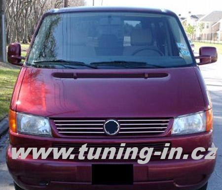 VW Transporter/Caravelle T4 97-03 - NEREZ (!) chrom lišty masky - OMSA LINE