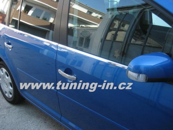 VW Touran - NEREZ (!) chrom spodní lišty oken - OMSA LINE