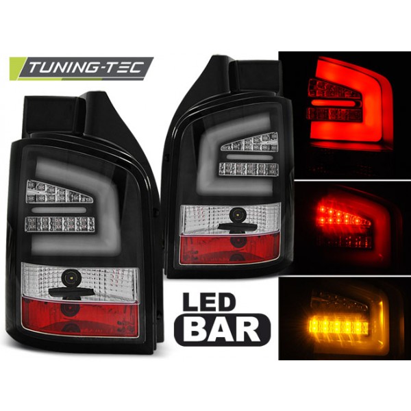 VW T5 10-15 - zadní LED světla černá LED BAR