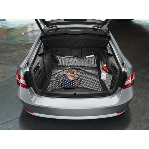 Škoda Superb III sedan -  Set sítí do kufru stříbrné
