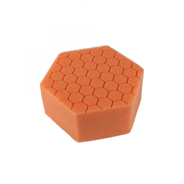 Ruční leštící aplikátor Carbon Collective HEX Hand Polishing Pad - Orange