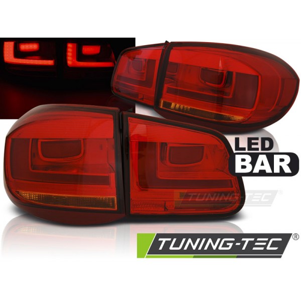 VW TIGUAN 07-11 - zadní LED světla červená LED BAR