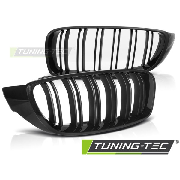 BMW F32,F33,F36 13- M4 LOOK GLOSSY BLACK - přední maska