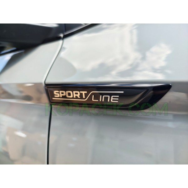 Škoda Auto emblém na blatníky SPORTLINE černý