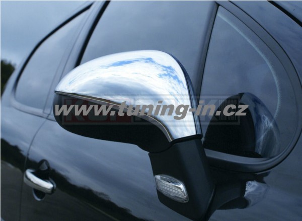 Peugeot 207 - nerez chrom kryty zrcátek - OMSA LINE