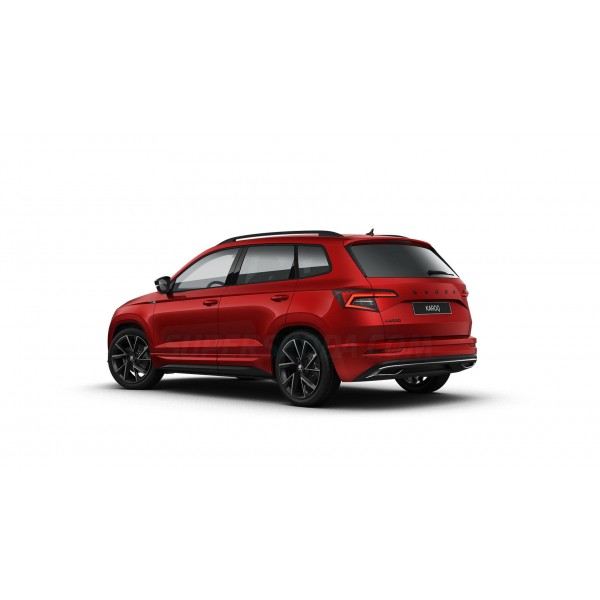 Škoda Karoq - zadní logo KAROQ portline černý matt