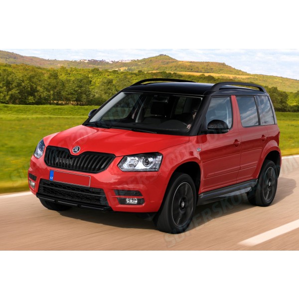 Škoda Yeti 13-17  - přední podnárazník MONTE CARLO black (F9R)