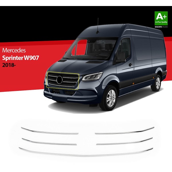 Nerez lišty masky Mercedes Sprinter W907