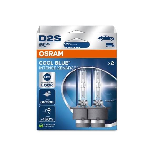 OSRAM XENARC COOL BLUE INTENSE NEXT GENERATION D2S - xenonové výbojky, 35 W, P32d-2, 2 ks v balení