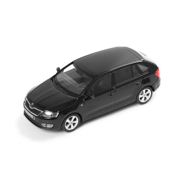 Abrex model 1:43 Škoda Rapid Spaceback BLACK MAGIC