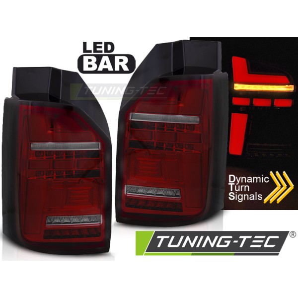 VW T6,T6.1 15-21 - zadní LED světla čevená kouřová - OEM