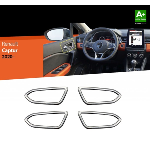 Nerez rámečky kolem vnitřních klik dveří Renault Captur II