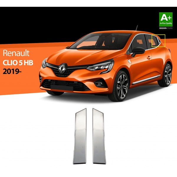 Nerez kryty klik Renault Clio V - 2 ks - zadní