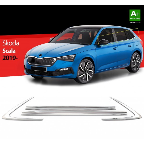 Nerez lišty oken dveří Škoda SCALA