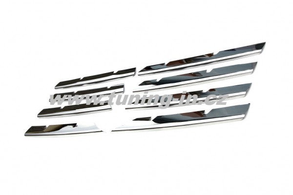 VW Passat 3C 06-11 - NEREZ chrom lišty přední masky - OMSA