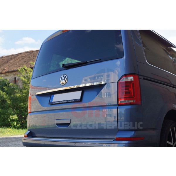 VW T6 - NEREZ chrom lišta nad SPZ pro VÝKLOPNÉ DVEŘE