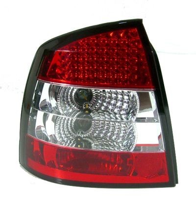 Zadní čiré lampy Opel Astra G 3/5d  LED červeno/krystalové