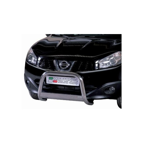 Nissan Qashqai FL nerezový přední ochranný rám 63mm