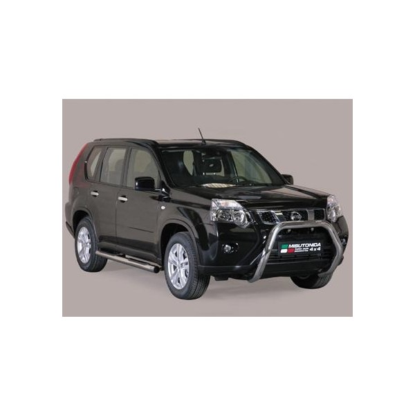 Nissan X-Trail II FL nerezový přední ochranný rám 76mm