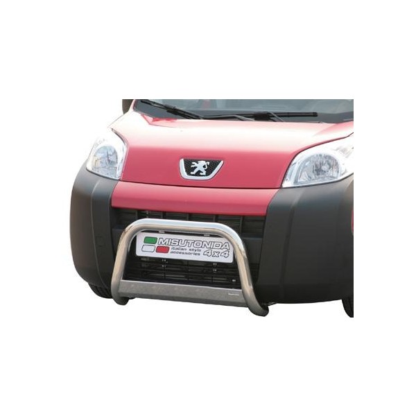 Peugeot Bipper nerezový přední ochranný rám 63mm