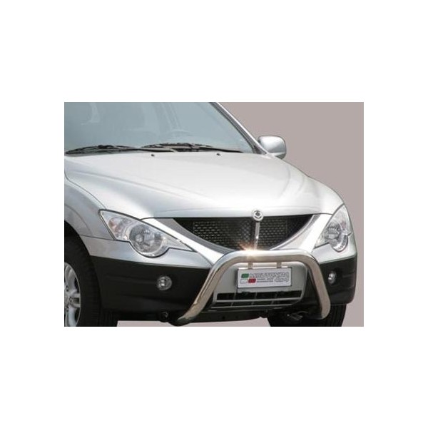 SsangYong Actyon Sports nerezový přední ochranný rám 76mm
