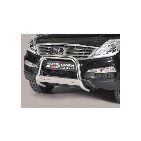 SsangYong Rexton W nerezový přední ochranný rám 63mm