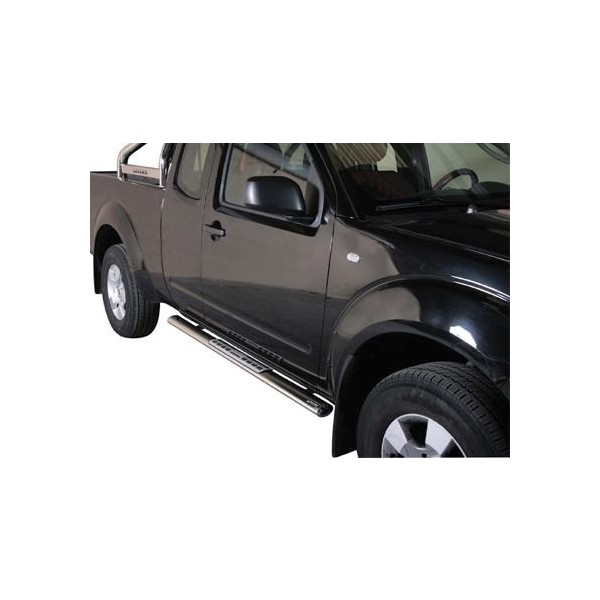 Nerez boční designové nášlapy Nissan Navara, King Cab