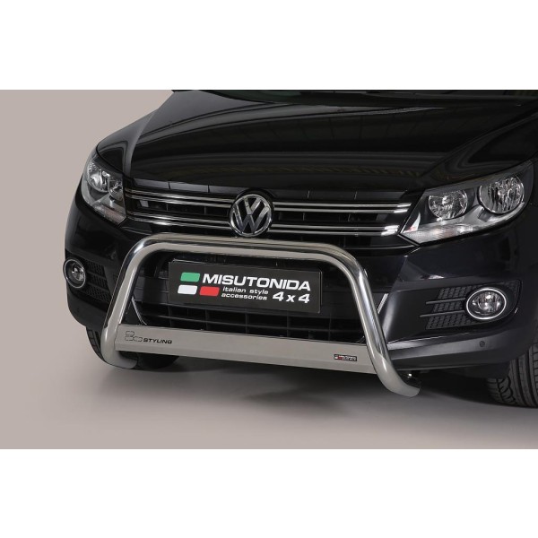 Volkswagen Tiguan FL nerezový přední ochranný rám 63mm