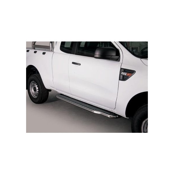 Boční nerezové nášlapy Ford Ranger, Super Cab