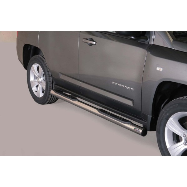 Nerez boční nášlapy se stupátky Jeep Compass II