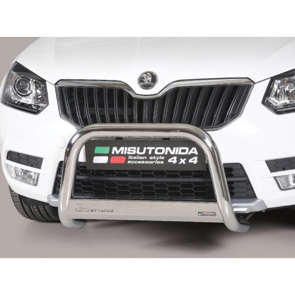 Škoda Yeti facelift nerezový přední ochranný rám 63mm