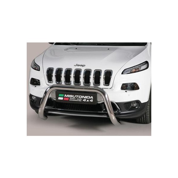 Jeep Cherokee KL nerezový přední ochranný rám 76mm