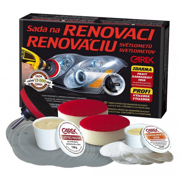 Sada na RENOVACI plastových světlometů (VELKÁ)