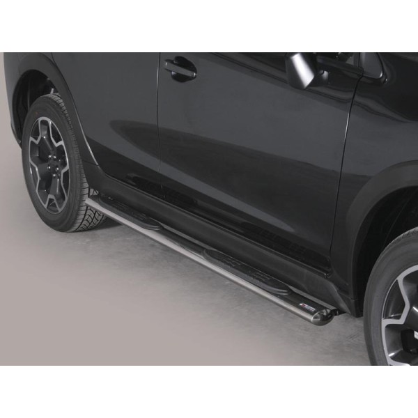  oválné boční nášlapy Misutonida se stupátky pro Subaru XV, od r.v. 2012->, nerezové 