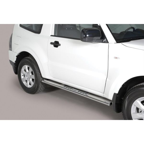 Nerez boční designové nášlapy Mitsubishi Pajero IV