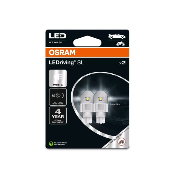 OSRAM LED autožárovky LEDriving SL W16W, bílá